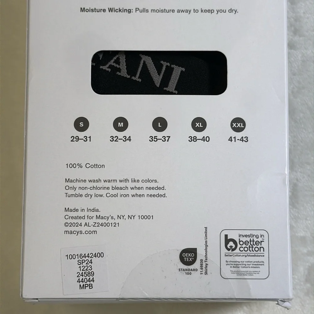 Alfani Men's Black Moisture Wicking Briefs - 4 Pack- XXL - Picture 4 of 7